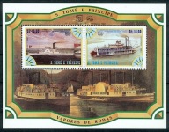 **SAO TOME & PRINCIPE BL.159 = 15E - STATKI, PAROWCE