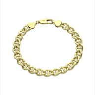 78877 BRANSOLETKA 14K POZŁACANA 20 CM 8 MM splot gucci