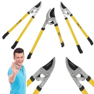 NOŻYCE SEKATOR RĘCZNY Z PRZEKŁADNIĄ DUŻY 71,5CM DO GAŁĘZI KRZEWÓW DWURĘCZNY