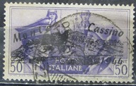Włochy stary znaczek z nadrukiem Monte Cassino (9/42