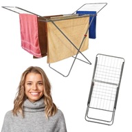 SUSZARKA NA PRANIE UBRANIA STOJĄCA ROZSUWANA BALKONOWA OGRODOWA DO UBRAŃ