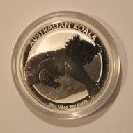 KOALA 2012 - 50 CENTÓW 2012 AUSTRALIA 1/2 OZ 999 - PÓŁ UNCJI, MENNICZA