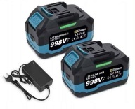 KOMPLET 2 AKUMULATORÓW MAKITA 18V 6000 MAH BL1830/1840/1850/1860 +ŁADOWARKA