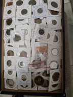 Stare monety Srebrne i 140 w kartonikach w tym USA,CHINY i ŚWIAT