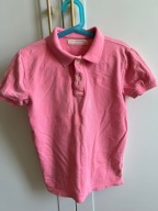 KOSZULKA POLO Dziecięca ZARA różowa bawełna 8 lat 128 cm