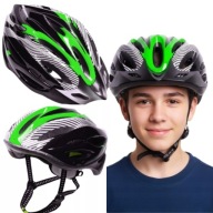 KASK ROWEROWY NA ROLKI HULAJNOGĘ DLA DZIECKA NASTOLATKA Z DASZKIEM 54-62CM