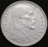 Czechosłowacja 20 koron 1937 - TG Masaryk - srebro