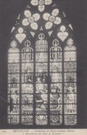 BELGIA - BRUKSELA - BRUXELLES - KATEDRA SAINTE-GUDULE - WITRAŻ - UNESCO