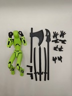 Figurka akcji MINI LEGENDA 'Dummy 13' + 16 akcesoriów - PASTELOWY ZIELONY