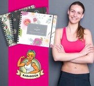 Dziennik diety, fitness, organizer, planer, notes BABABOOK ACTIVE