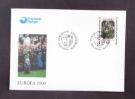 Wyspy Owcze - 1998 rok - FDC Koperta - znaczki nr 331