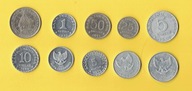 INDONEZJA Zestaw 10 monet różne nominały