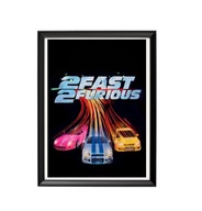 Plakat, poster A3 Fast and Furious movie, dekoracja, samochody, prezent