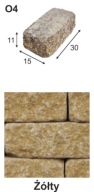 Cegła postarzana OLD4 Combet 30x15x11 Żółty