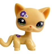 LPS FIGURKA KOLEKCJONERSKA KOTEK SHORTHAIR KWIATKI LITTLEST PET SHOP CUTE