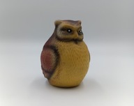 Pękata sówka z ceramiki - figurka kolekcjonerska - bardzo ładna