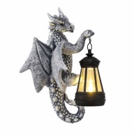 SOLARNY SMOK LED FIGURKA OGRODOWA LAMPION DEKORACJA OGRODU TARASU