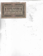 1 Eine Mark Kowno 4 April 1918 r.Darlehnskasse Ost