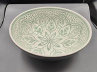 SAHARA Miska ceramiczna zielona Ø21CM x 8.5 CM