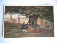 ZAGINIONY ŚWIAT MAJÓWKA POD STARYM DĘBEM przedwojenna POCZTÓWKA