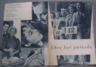 CHCĘ BYĆ GWIAZDĄ -film prod.francuskiej -program kinowy -lata 50-te