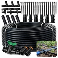 LINIA KROPLUJĄCA 50M 76 EL NAWADNIANIE KROPELKOWE OGRÓD SZKLARNIA 16MM