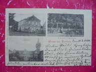 WROCŁAW BRESLAU PARTYNICE HARTLIEB ZAMEK RASTAURACJA OGRÓD PIWNY 1900 RRRRR
