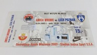 bilet AMICA Wronki - LECH Poznań 19.04.2003