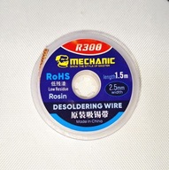 Plecionka Taśma ssąca 2,5mm x1,5m do rozlutowywania cyny MECHANIC R300-2515