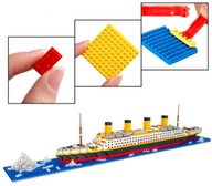 KLOCKI KONSTRUKCYJNE TITANIC DUZY ZESTAW STATEK PASAZERSKI PLASTIKOWY