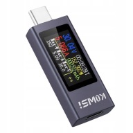 Miernik Woltomierz Amperomierz 2w1 KWS-2302C tester ładowania USB-C Kolor