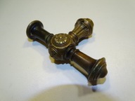 ZABYTKOWA KLAMKA do OKNA MOSIĄDZ PALISANDER