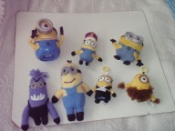 Zestaw 5 sztuk maskotek Minionki