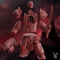 Commander in Destroyer Armor | Crimson Wings - Blood Angels 40K Captain