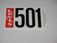 Levis 501 naklejka z PRL