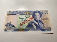 Jersey - 20 funtów - specimen - UNC