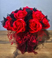 Kwiaty mydlane Flower box róże prezent urodziny podziękowania