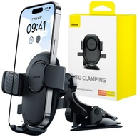 UCHWYT NA TELEFON DO SAMOCHODU HOLDER ZACISKOWY NA KOKPIT 360 STOPNI CZARNY