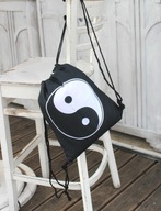 Plecak worek damski symbol jing jang NOWY