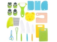 ZESTAW DO GOTOWANIA DLA DZIECI ZABAWKA DO ZABAWY NOZE BEZPIECZNA DLA DZIECI