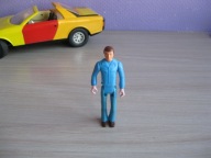 Figurka kierowcy do zdalnie sterowanego samochodu ALFETTA Anker Piko DDR