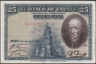 Hiszpania 25 peset 1928 - Calderon de la Barca - E1,