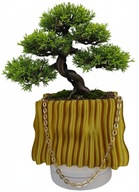 Doniczka kształt torebki z łańcuszkiem nowoczesna stylowa złota finezyjna