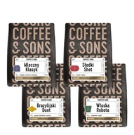 Kawa Ziarnista Coffee and Sons 4 SMAKI 4 x 250 g