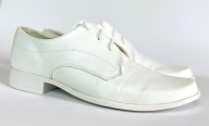 BUTY KOMUNIJNE BIAŁE WIZYTOWE CHŁOPIĘCE DZIECIĘCE Roz. 36