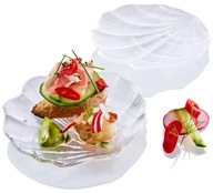 LIDL ERNESTO ZESTAW TALERZYKÓW KOMPLET 2 SZTUK MUSZLE MUSZELKA 14x2 cm