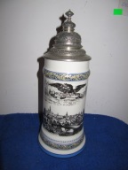 Ogromny Sliczny Stary kufel porcelanowy 31cm -46-