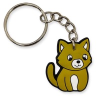 Brelok KOT Kotek SŁODKA Zawieszka DO KLUCZY Prezent Oliwkowo Biały