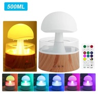 Grzyb nawilżacz powietrza lampa krople wody deszcz lampka nocna