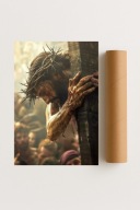 Plakat bez ramy 50x70cm Droga Krzyżowa Jezus Pasja Wiara Kościół Sacrum